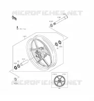 RUOTA ANTERIORE per Kawasaki NINJA ZX-6R ABS 2014