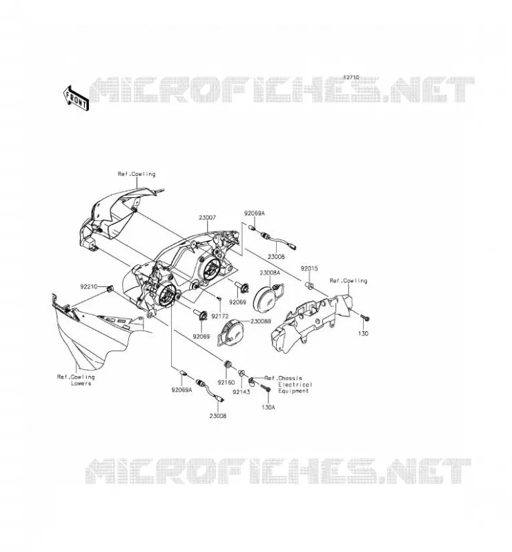 LENS(S) Kawasaki MOTOS 636 2014 NINJA ZX-6R ABS  ZX636FEF