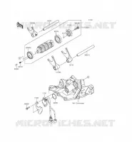 CAMBIO TAMBURO   FORCHE SHIFT per Kawasaki NINJA ZX-6R ABS 2014