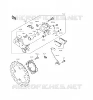 FRENO POSTERIORE per Kawasaki NINJA ZX-6R ABS 2014