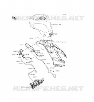 FUEL EVAPORAZIONE SISTEMA(CA) per Kawasaki NINJA ZX-6R ABS 2014