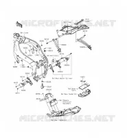 PARTI DEL TELAIO (COUVERTURE) per Kawasaki NINJA ZX-6R ABS 2014