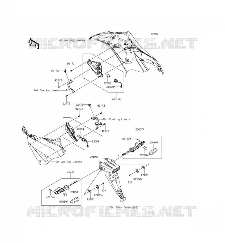 INDICATORI Kawasaki MOTOS 636 2014 NINJA ZX-6R ABS  ZX636FEF