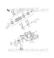 CAMBIO TAMBURO   FORCHE SHIFT per Kawasaki NINJA ZX-6R ABS 2014