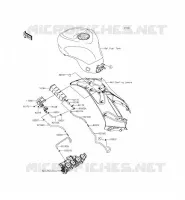 FUEL EVAPORAZIONE SISTEMA(CA) per Kawasaki NINJA ZX-6R ABS 2014