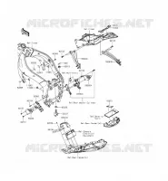 PARTI DEL TELAIO (COUVERTURE) per Kawasaki NINJA ZX-6R ABS 2014