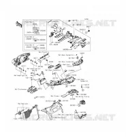 TELAIO MATERIALE ELETTRICO per Kawasaki NINJA ZX-6R ABS 2014