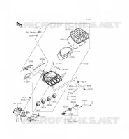 FILTRO DELL'ARIA per Kawasaki NINJA ZX-6R ABS 2015
