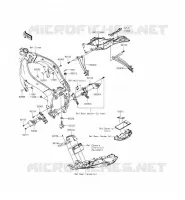 PARTI DEL TELAIO (COUVERTURE) per Kawasaki NINJA ZX-6R ABS 2015