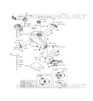 SERBATOIO DI CARBURANTE per Kawasaki NINJA ZX-6R ABS 2015