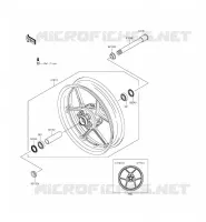 RUOTA ANTERIORE per Kawasaki NINJA ZX-6R ABS 2015