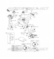 SERBATOIO DI CARBURANTE per Kawasaki NINJA ZX-6R ABS 2015