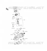 ALBERO MOTORE   PISTONE per Kawasaki NINJA ZX-6R ABS 2015
