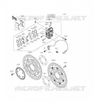 FRENO ANTERIORE per Kawasaki NINJA ZX-6R ABS 2015