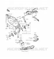 PARTI DEL TELAIO (COUVERTURE) per Kawasaki NINJA ZX-6R ABS 2015