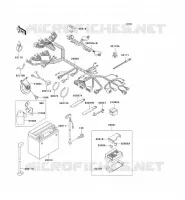 TELAIO MATERIALE ELETTRICO per Kawasaki NINJA ZX-7R 2000