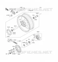 RUOTA POSTERIORE   CATENA per Kawasaki NINJA ZX-9R 2002