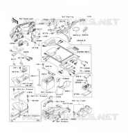 TELAIO MATERIALE ELETTRICO per Kawasaki NINJA ZX-9R 2002