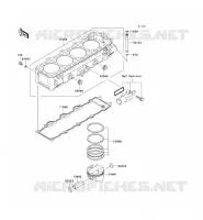 CILINDRO   PISTONE per Kawasaki NINJA ZX-9R 2002