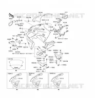 CUFFIA per Kawasaki NINJA ZX-9R 2002
