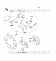 FRENO POSTERIORE per Kawasaki NINJA ZX-9R 2002