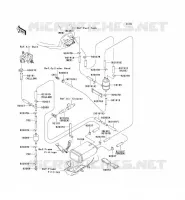 FUEL EVAPORAZIONE SISTEMA(CA) per Kawasaki NINJA ZX-9R 2002