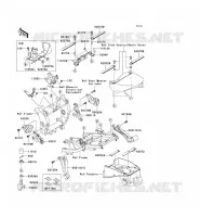 PARTI DEL TELAIO (COUVERTURE) per Kawasaki NINJA ZX-9R 2002
