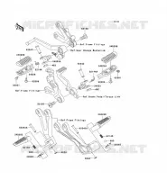 POGGIAPIEDI per Kawasaki NINJA ZX-9R 2002