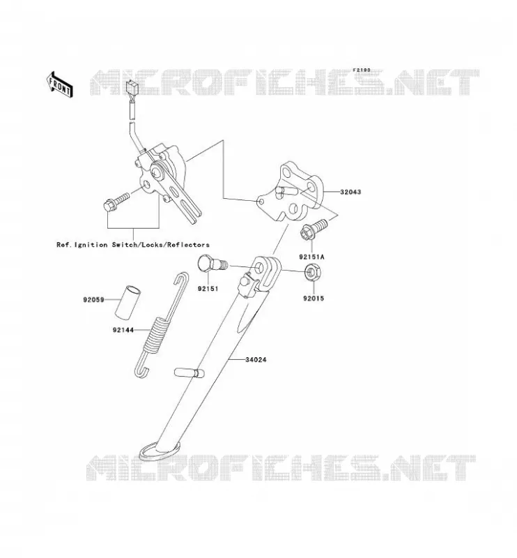 SUPPORTO Kawasaki MOTOS 900 2002 NINJA ZX-9R  ZX900-F1