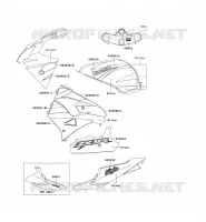 ADESIVO(SILVER/BLACK) per Kawasaki NINJA ZX-9R 2002