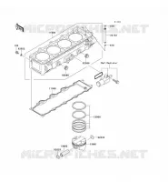 CILINDRO   PISTONE per Kawasaki NINJA ZX-9R 2002
