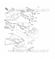 FANALE POSTERIORE(S) per Kawasaki NINJA ZX-9R 2002