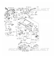 TELAIO MATERIALE ELETTRICO per Kawasaki NINJA ZX-9R 2002