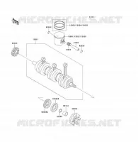ALBERO MOTORE   PISTONE per Kawasaki JET SKI 1100 ZXI 1998