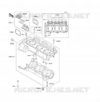 CARTER(S) per Kawasaki JET SKI 1100 ZXI 1998