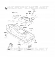 ETICHETTE per Kawasaki JET SKI 1100 ZXI 1998
