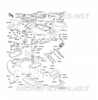 PARTI HULL per Kawasaki JET SKI 1100 ZXI 1998