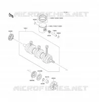 ALBERO MOTORE   PISTONE per Kawasaki JET SKI 1100 ZXI 2001