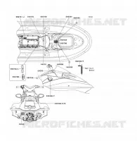 ETICHETTE per Kawasaki JET SKI ULTRA 150 2000