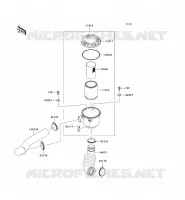 FILTRO ARIA   Convertitore per Kawasaki MULE 610 4X4 2011