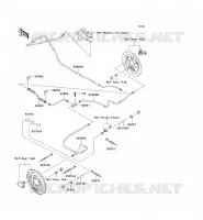 FRENO POSTERIORE TUBO per Kawasaki MULE 610 4X4 2011