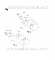 PARAFANGO POSTERIORE per Kawasaki MULE 610 4X4 2011