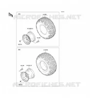 RUOTE   PNEUMATICI per Kawasaki MULE 610 4X4 2011