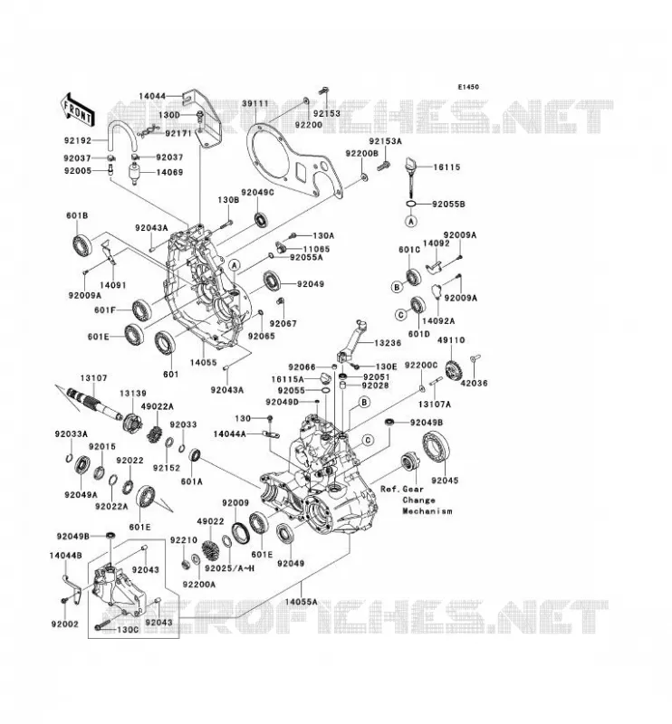 ALBERO - GEAR FINALE Kawasaki SSV 400 2011 MULE 610 4X4  KAF400ABF