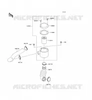 FILTRO ARIA   Convertitore per Kawasaki MULE 600 2009