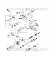 ANTERIORE ALBERO per Kawasaki MULE 4010 TRANS 4X4 2015