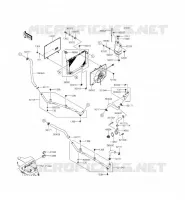 RADIATORE per Kawasaki MULE 4010 TRANS 4X4 2015