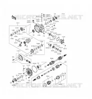 ANTERIORE ALBERO per Kawasaki MULE 4010 TRANS 4X4 2014