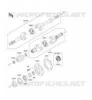 ALBERO DI TRASMISSIONE(ARRI&Egrave;RE) per Kawasaki MULE 3010 DIESEL 4X4 2008
