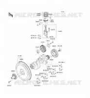 ALBERO MOTORE   PISTONE per Kawasaki MULE 3010 DIESEL 4X4 2008